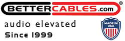 BetterCables.com Logo - audio elevated - since 1999 - made in the usa