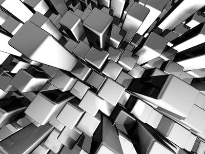 Abstract image of bars of silver
