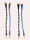 Blue Truth Speaker Cable Jumpers - Spades/Bananas