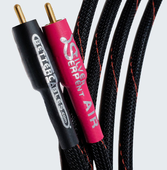 BetterCables.com Silver Serpent AIR RCA cables